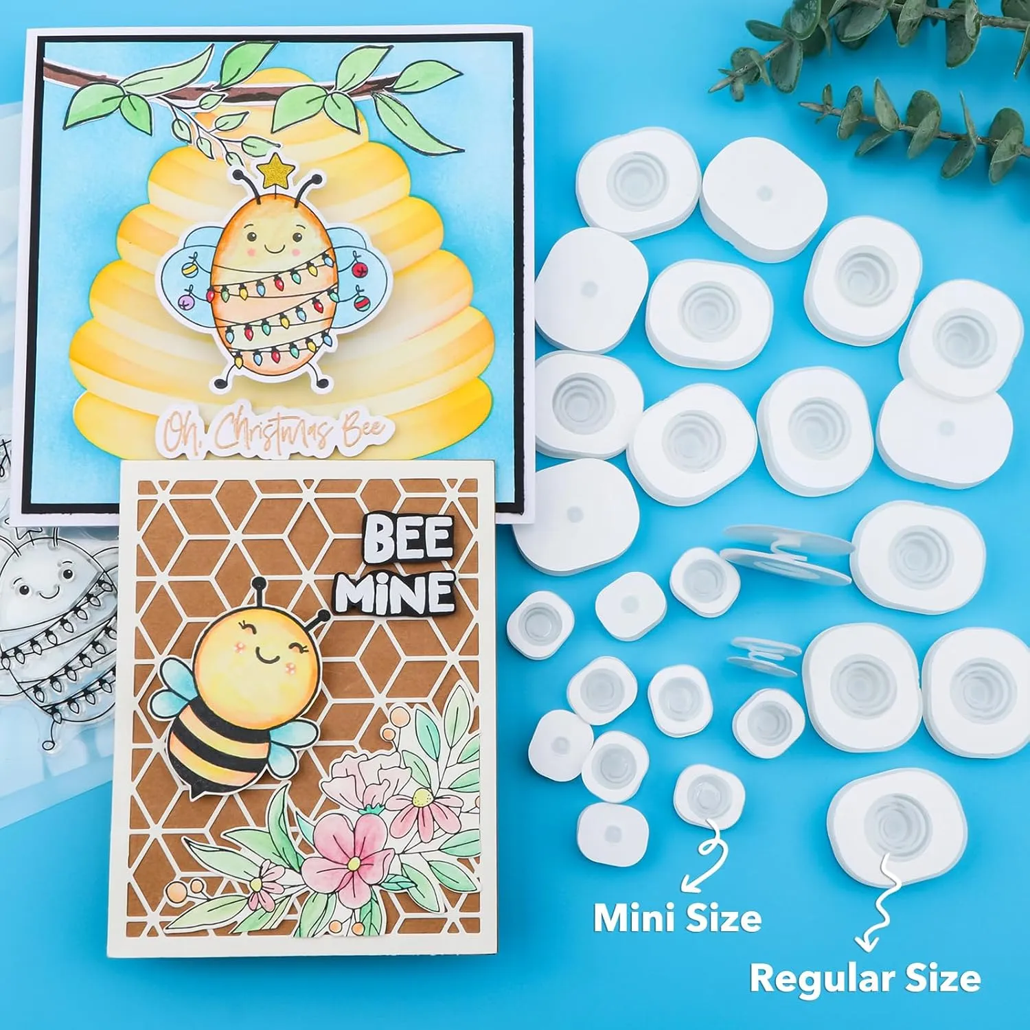 102Pcs/Set Mini Action Wobbles,Self-Adhesive Springs,Small Wobblers Movers Gliders for Slider Cards;Rotating Sliding for Card Making DIY Scrapbooking Arts Projects Handmade Crafts Embellishments