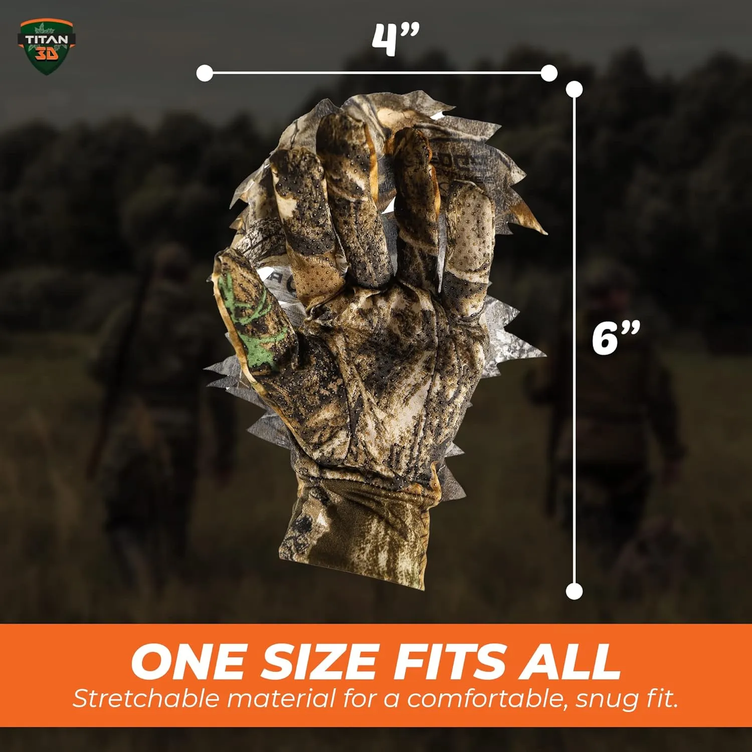 3D Leafy Gloves, Mossy Oak