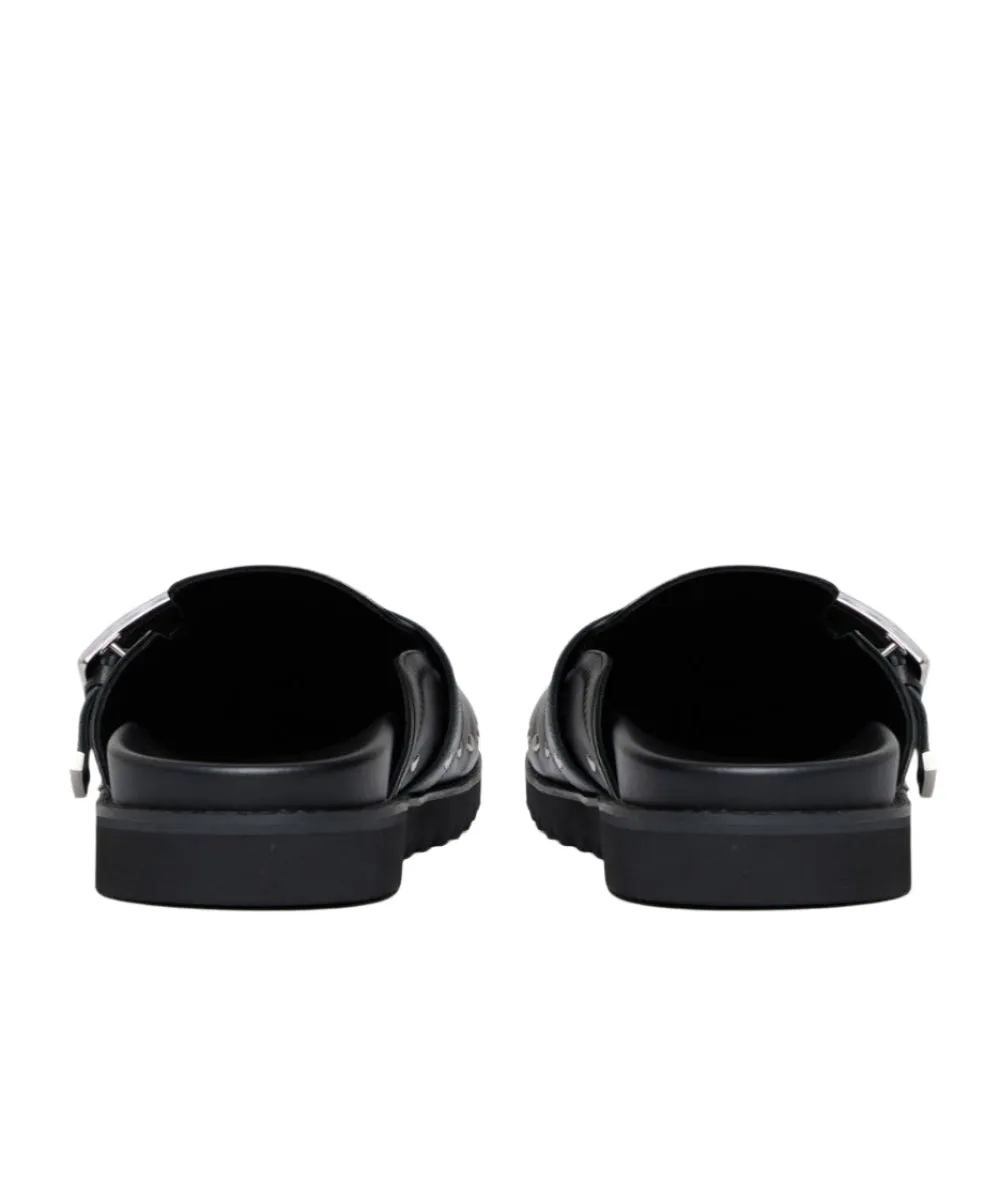 6THNBRHD "MOONWALK" LEATHER MULE BLACK
