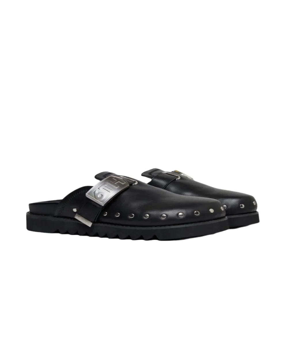 6THNBRHD "MOONWALK" LEATHER MULE BLACK