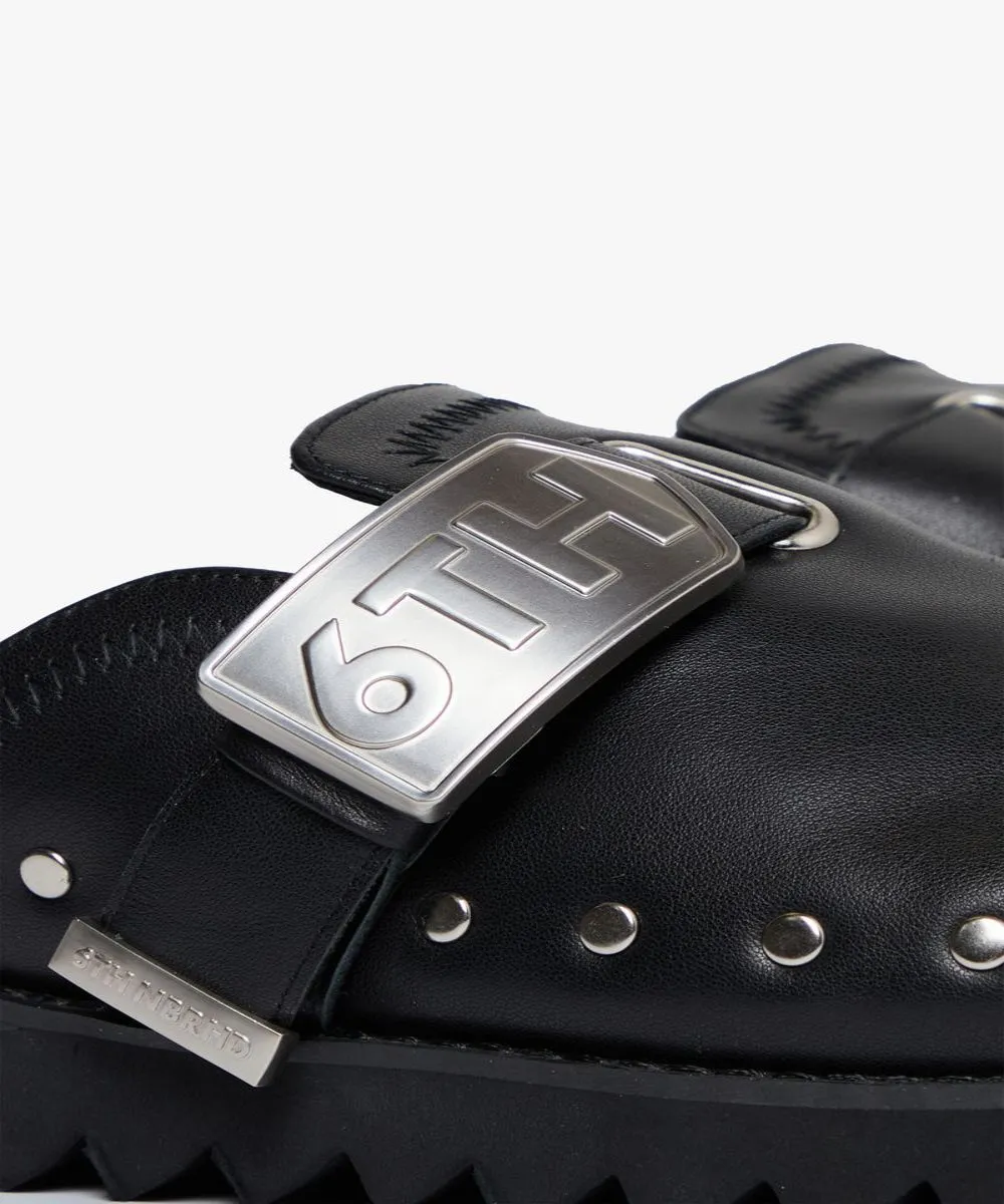 6THNBRHD "MOONWALK" LEATHER MULE BLACK