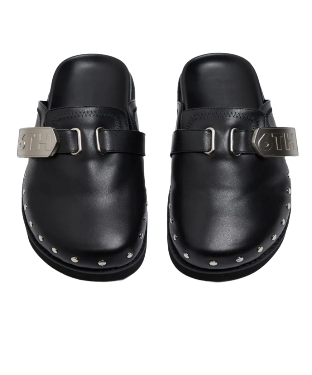 6THNBRHD "MOONWALK" LEATHER MULE BLACK