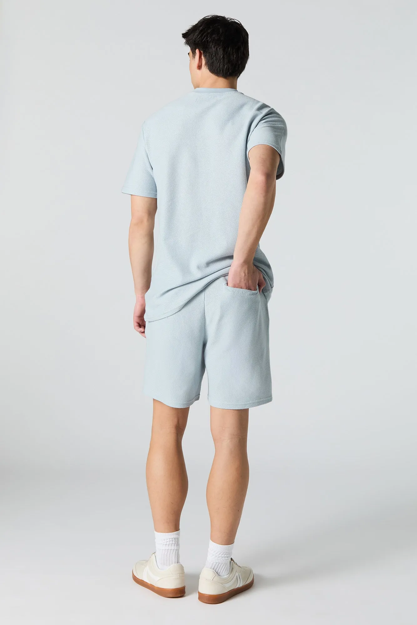 Active Textured Drawstring Short