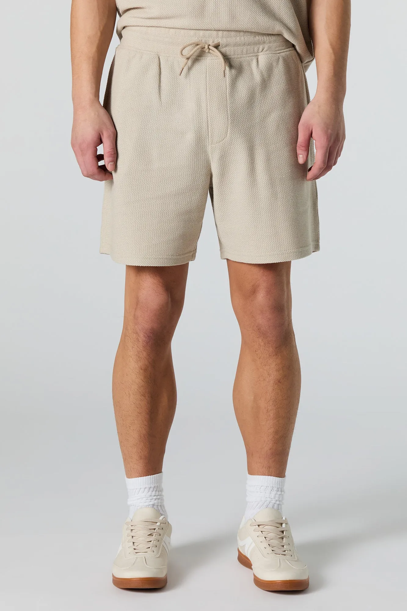 Active Textured Drawstring Short