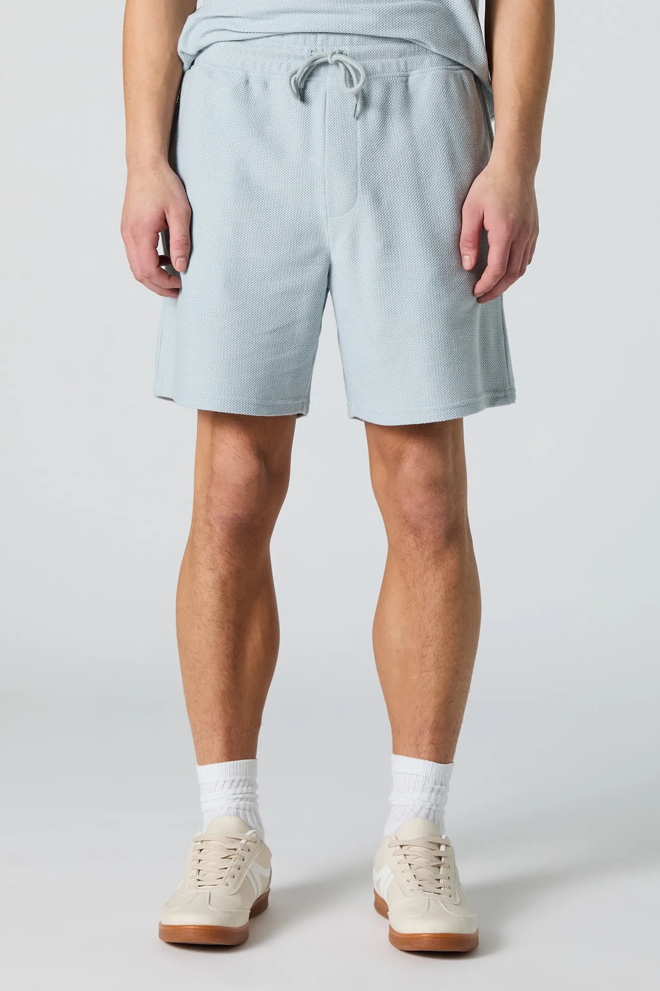 Active Textured Drawstring Short