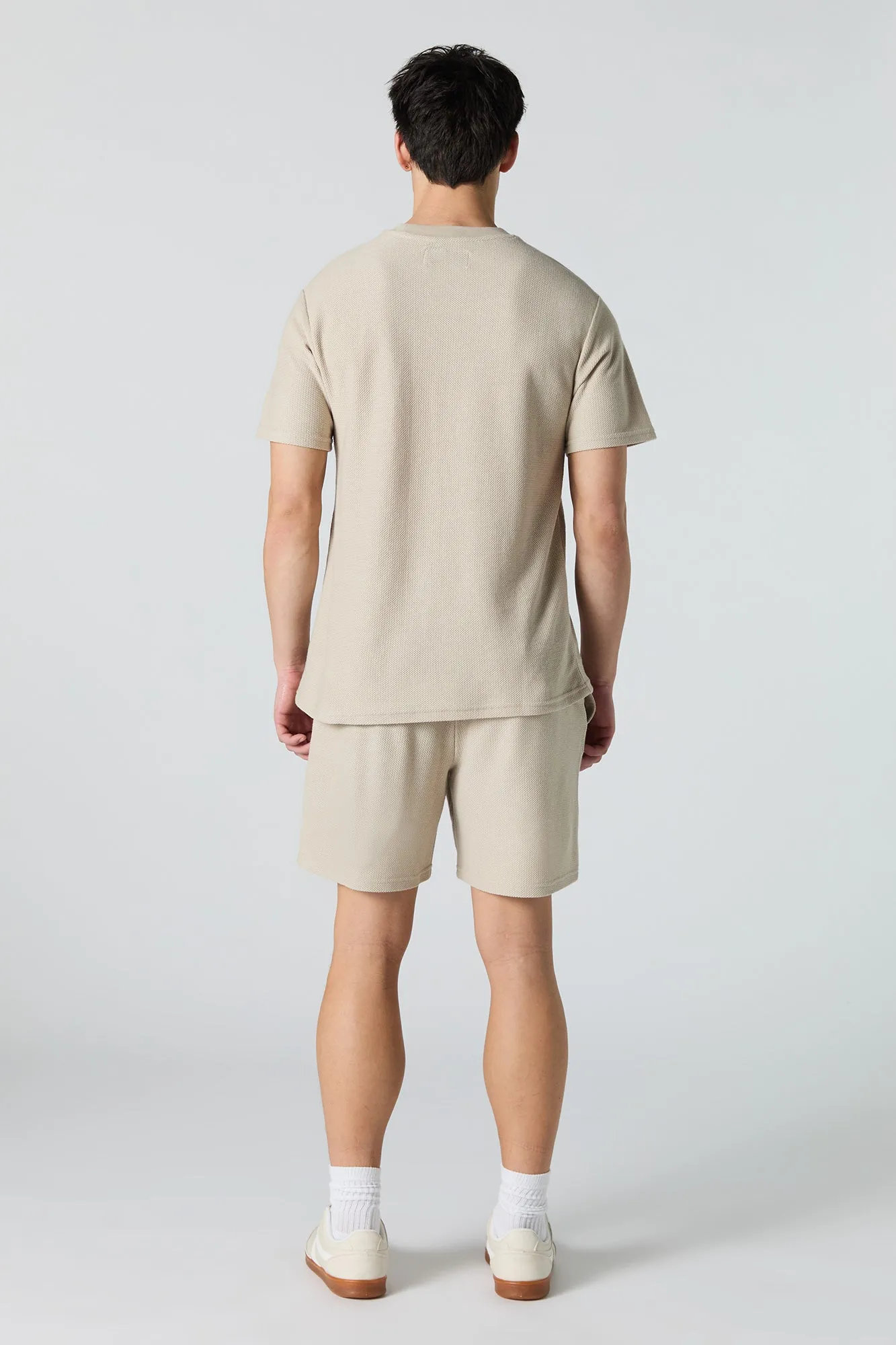 Active Textured Drawstring Short