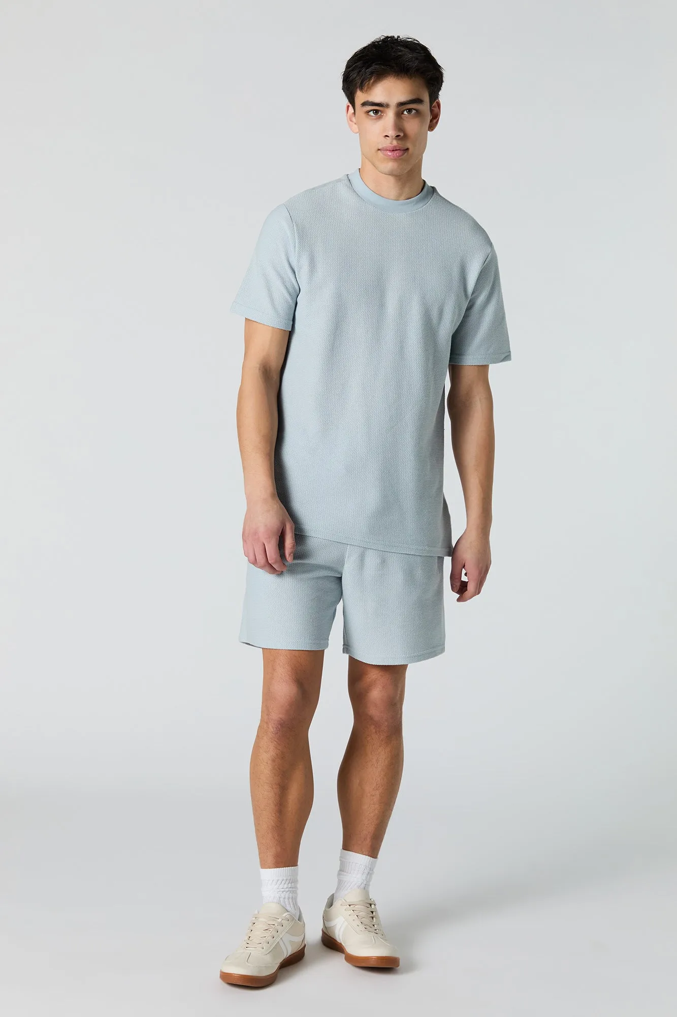 Active Textured Drawstring Short