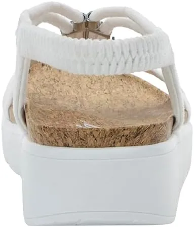 Alegria Women Roz - Arch Support Chunky Platform - For Travel and Everyday Activity - Vegan Braided Adjustable Buckle Slingback Slide Sandal