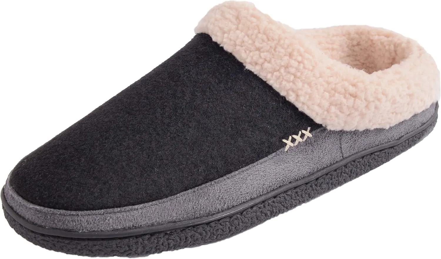 Alpine Swiss Paul Mens Memory Foam Fleece Clog Slippers House Shoes