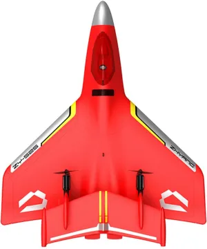 Amphibious Aircraft RC Plane Red 2.4GHz 2 Channel Remote Control Plane Jet Fighter Airplane with GYRO for Kids and Beginners