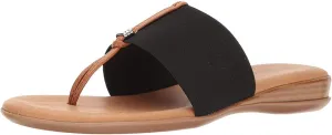 Andre Assous Womens Nice Elastic Black Slide - 11