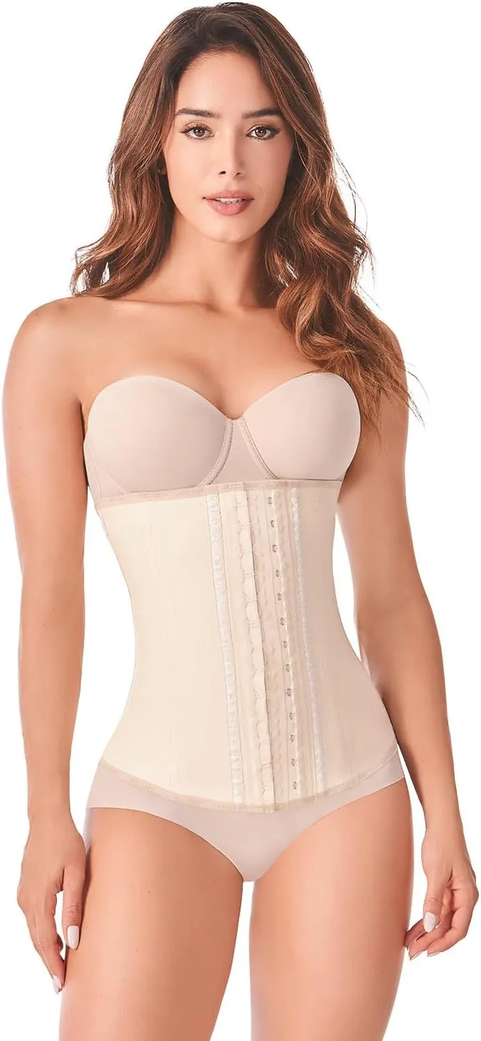 Ann Chery 2021 Latex Waist Trainer for Women | Colombian 3-Hook Waist Cincher | Body Shaper 2-Pack Set for Daily & Sport Use