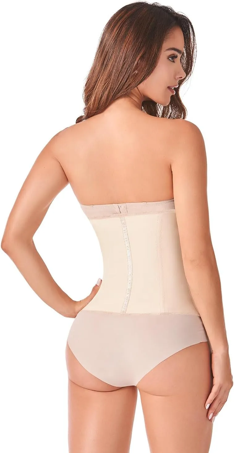 Ann Chery 2021 Latex Waist Trainer for Women | Colombian 3-Hook Waist Cincher | Body Shaper 2-Pack Set for Daily & Sport Use