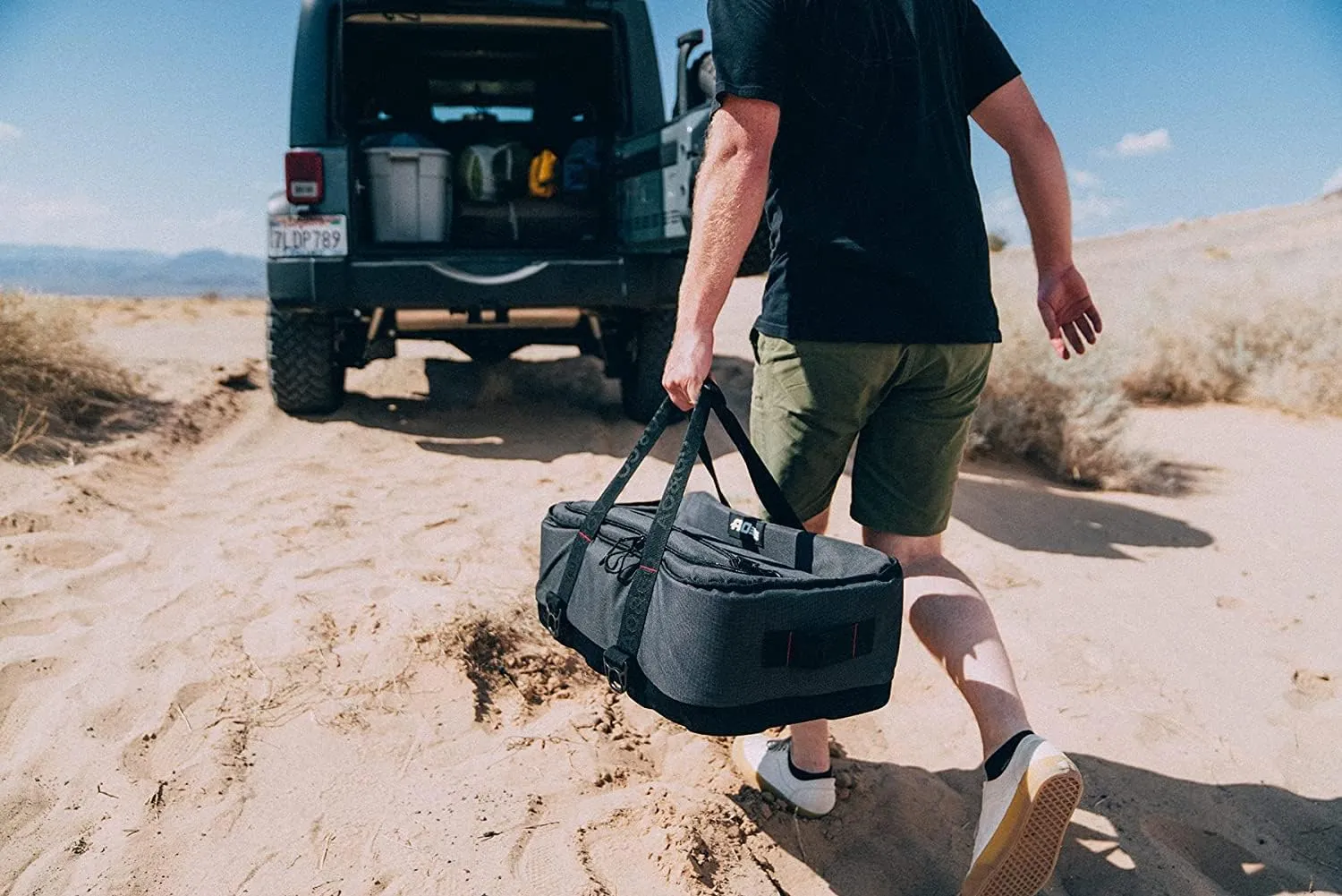 AO Coolers Stow N' Go Cooler, Low-Profile, Leakproof with High-Density Insulation, Holds Ice for 24 Hours, Carbon Black, 38 Pack