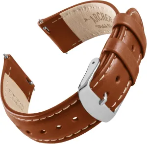 Archer Watch Straps - Top Grain Leather Quick Release Watch Bands