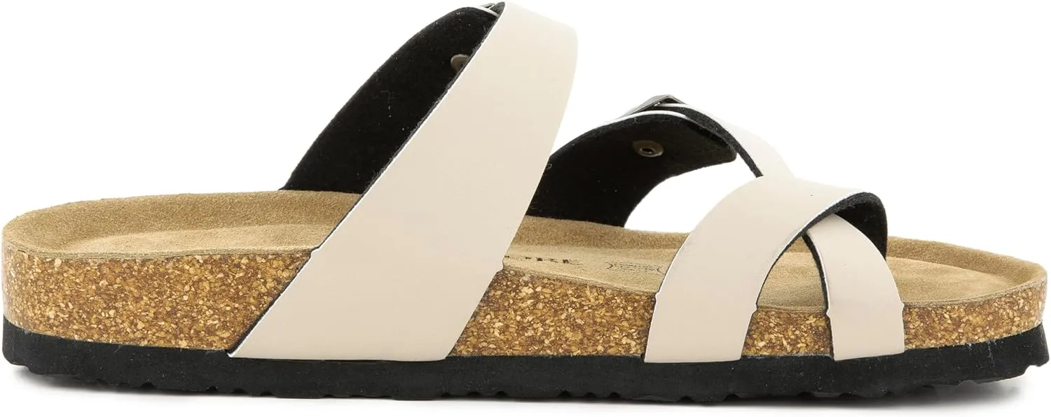 Arena Cork Sandals for Women – Cork Sandals Women’s Summer Shoes – Comfortable Slide Sandals