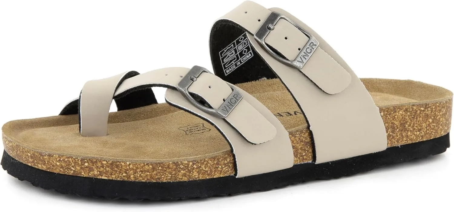 Arena Cork Sandals for Women – Cork Sandals Women’s Summer Shoes – Comfortable Slide Sandals