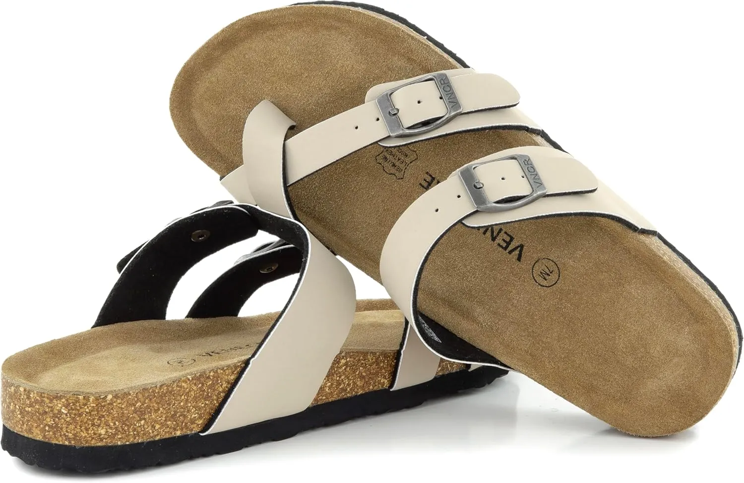 Arena Cork Sandals for Women – Cork Sandals Women’s Summer Shoes – Comfortable Slide Sandals