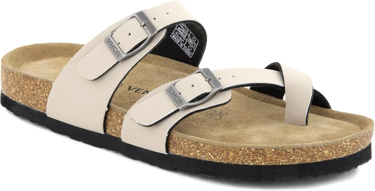 Arena Cork Sandals for Women – Cork Sandals Women’s Summer Shoes – Comfortable Slide Sandals