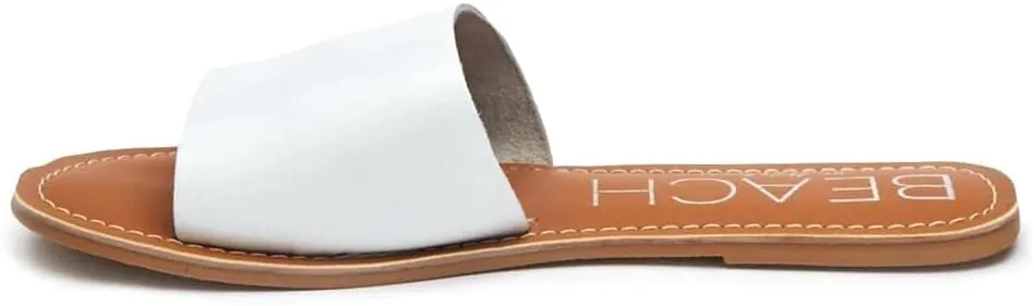 BEACH by Matisse Womens Cabana Slide Casual Sandals Casual - White