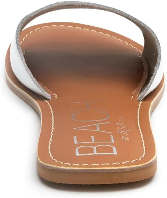 BEACH by Matisse Womens Cabana Slide Casual Sandals Casual - White
