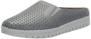 Bella Vita Women's Refresh Sneaker Slide Mule, Grey Leather, 7.5
