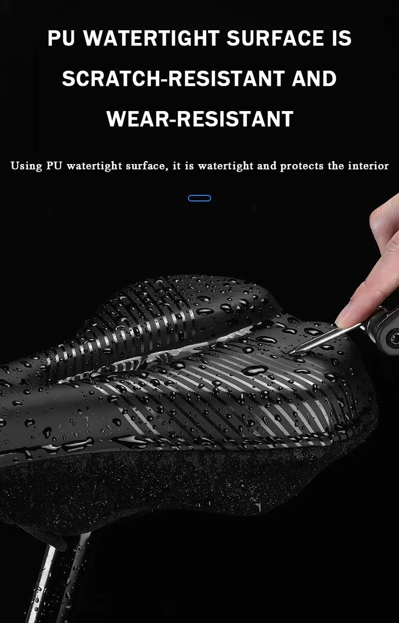 Bike Seat Cushion for Diamondback Andean Arden 3 Ascent EX Atroz 1 Axis Pro, Memory Foam & Gel Padded Cover Bicycle Seat for Men Women Shock-Absorbing Comfort Bike Seat Pad,A