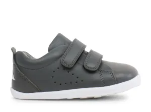 Bobux Grass Court Boys Infants Smoke Grey Trainer Shoe