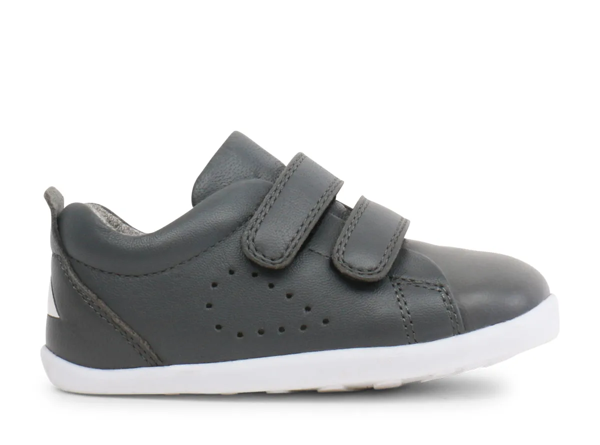 Bobux Grass Court Boys Infants Smoke Grey Trainer Shoe