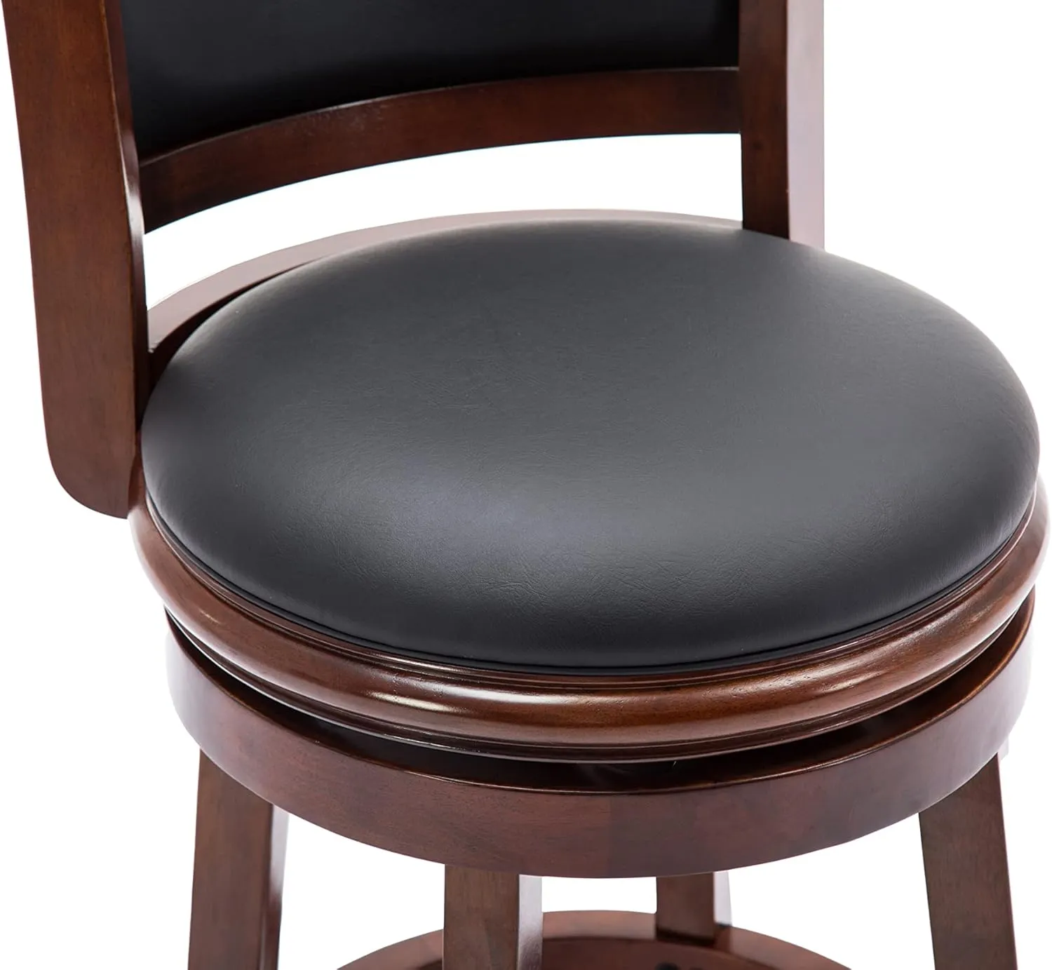 Boraam Augusta Bar Height Swivel Stool, 29-Inch, Cherry
