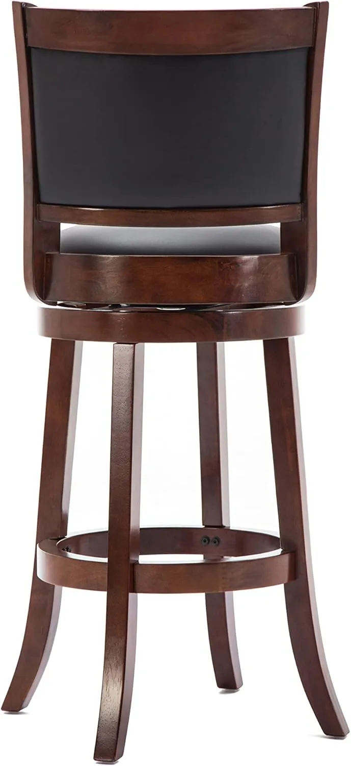 Boraam Augusta Bar Height Swivel Stool, 29-Inch, Cherry