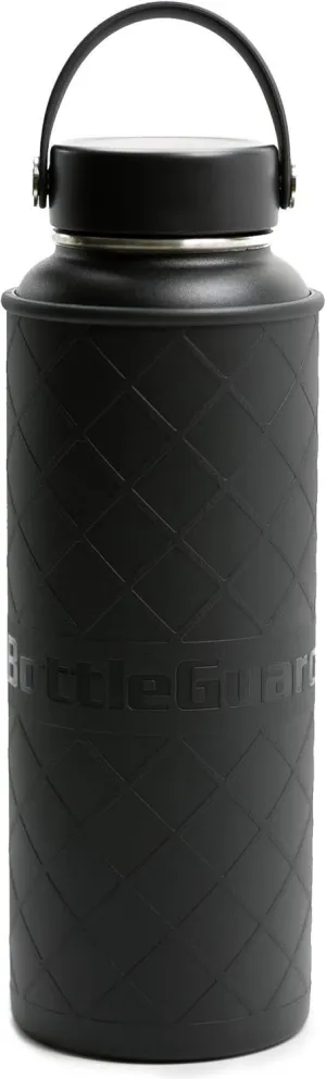 BottleGuard TPU Rugged Bottle Sleeve Skin Protector for 40oz Hydro Flask, ThermoFlask Stainless Steel Bottles