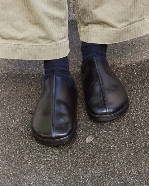 Brador Leather Mule in Black