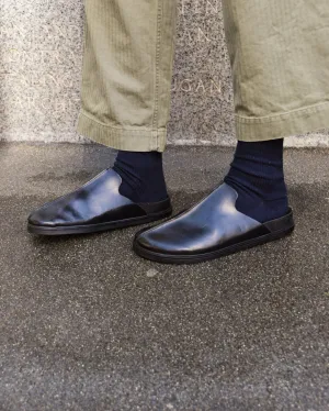 Brador Leather Mule in Black