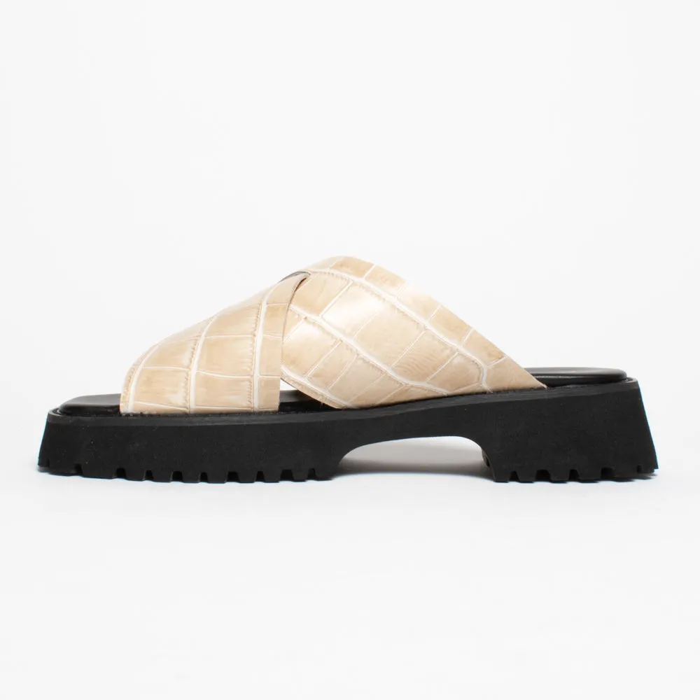 Brooke Blonde Croc Print