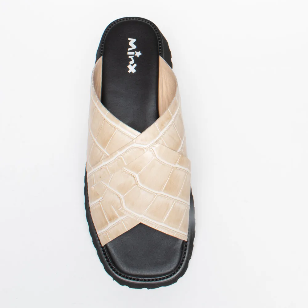 Brooke Blonde Croc Print