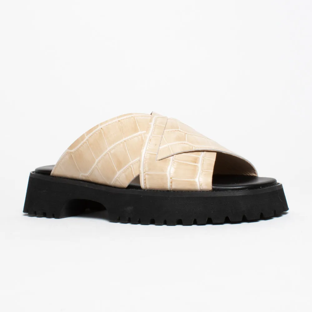 Brooke Blonde Croc Print