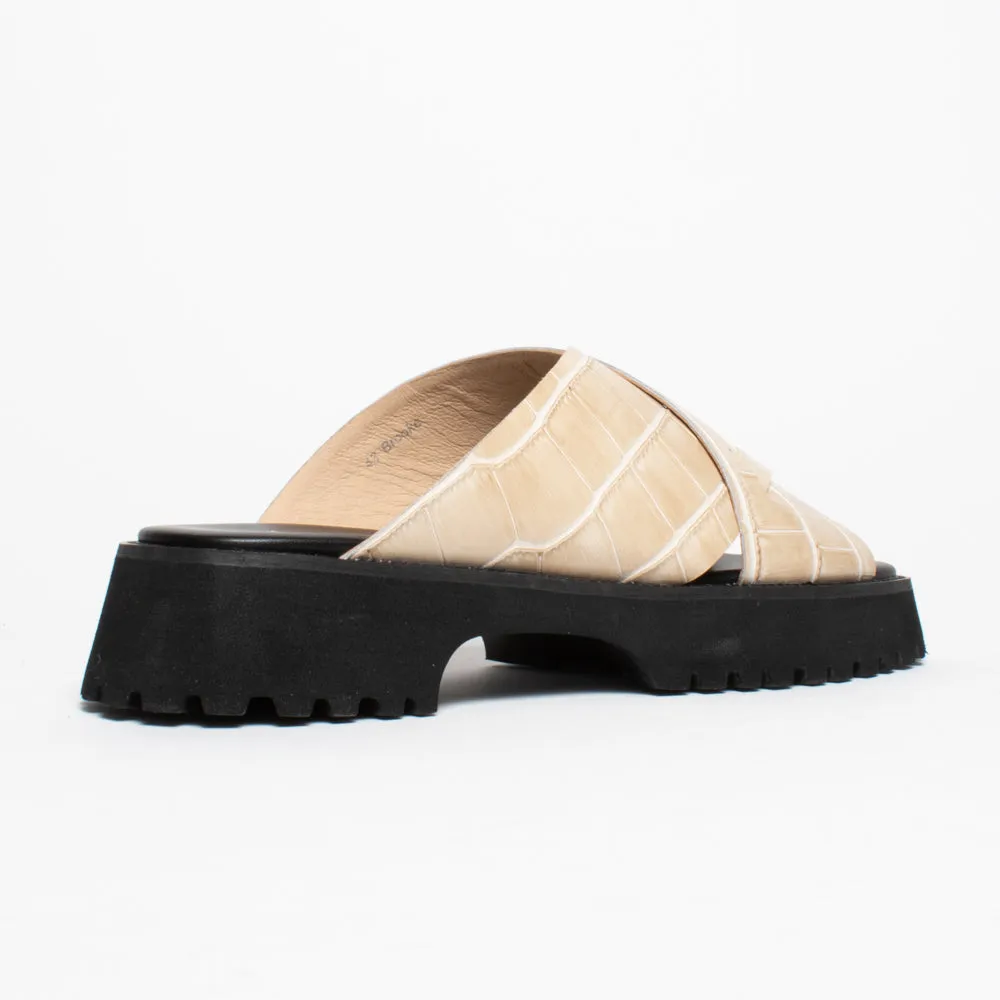 Brooke Blonde Croc Print