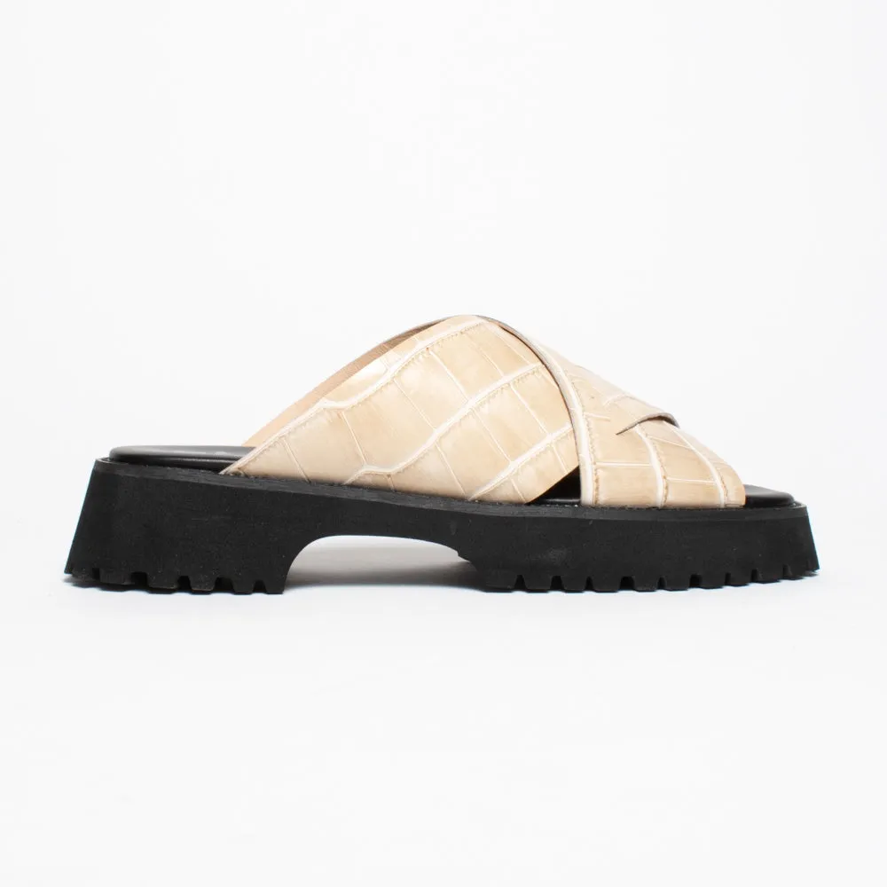 Brooke Blonde Croc Print