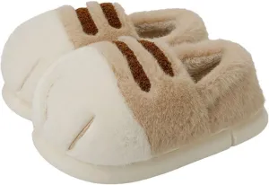 Cat Paw Slippers, Winter Warm Platform Cat Feet Slippers, Cute Fluffy Animal Cat Paw Slippers for Women