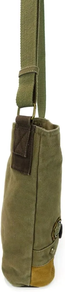 Chala Patch Crossbody, Washed Canvas Handbag, Zipper Top , Animal Prints