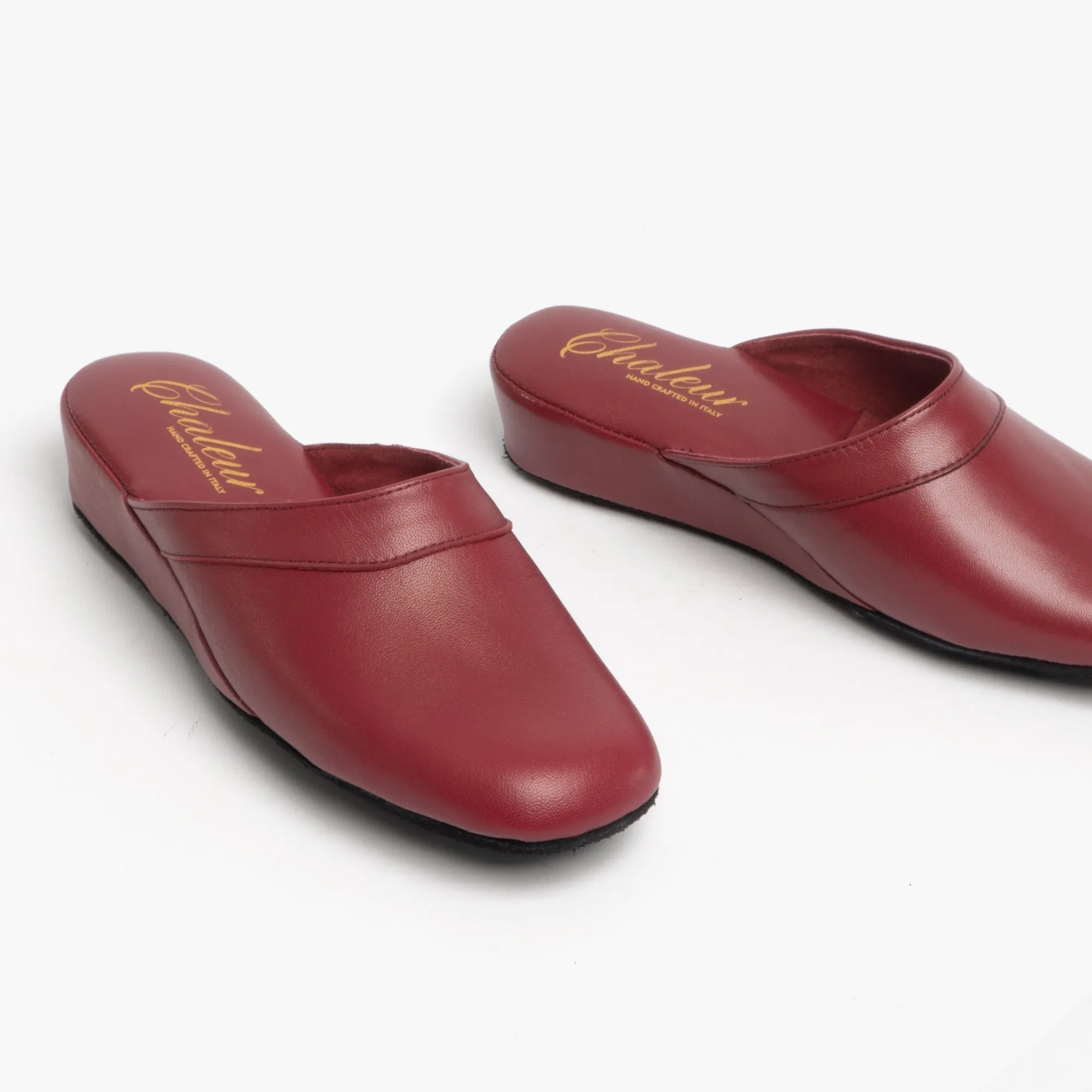 Chaleur FLORENCE Womens Mule Slippers Bordeaux