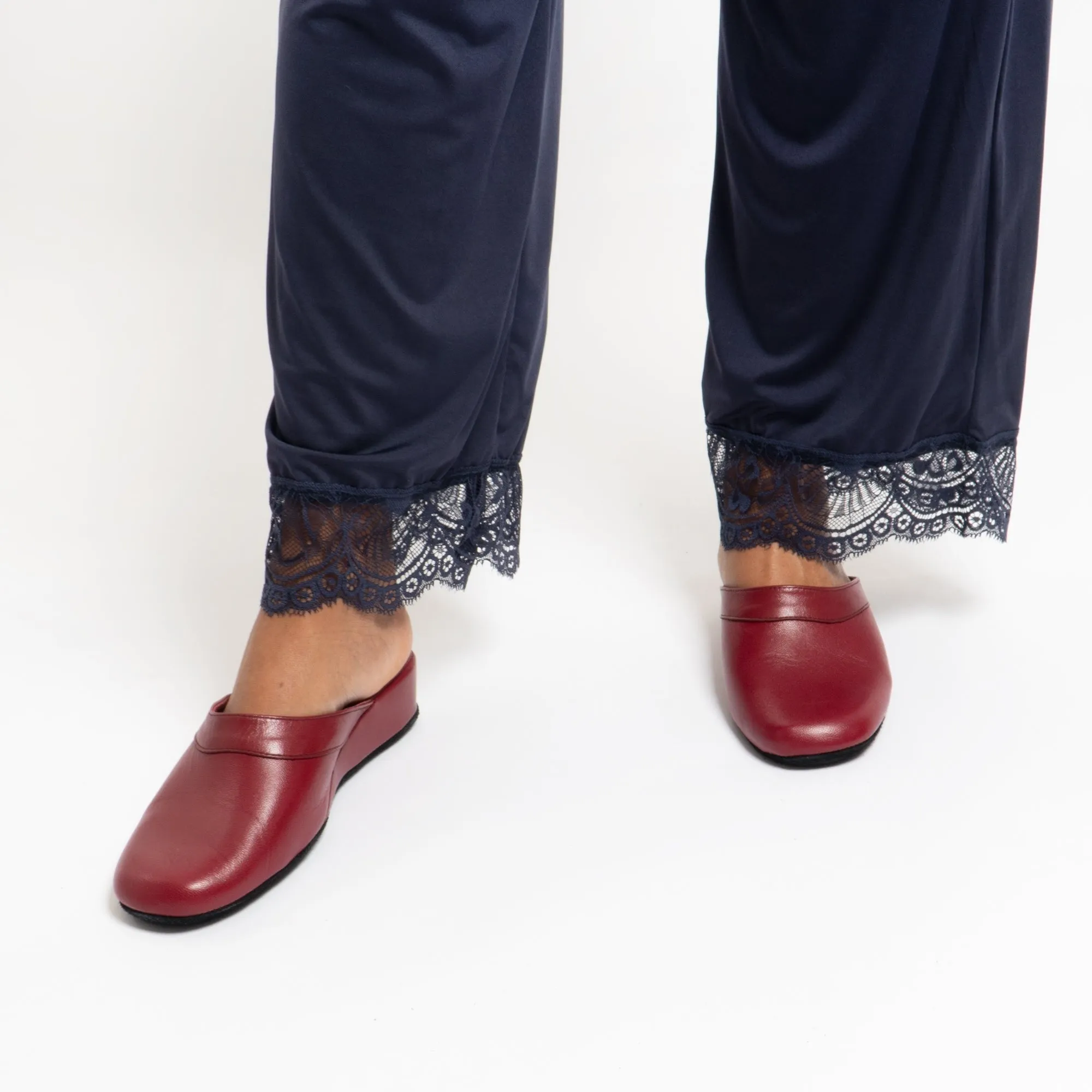 Chaleur FLORENCE Womens Mule Slippers Bordeaux