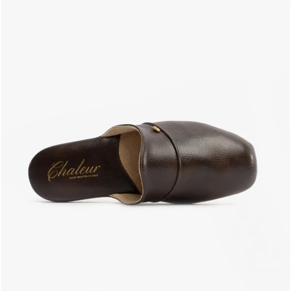 Chaleur LUIGI Mens Mule Slippers Brown