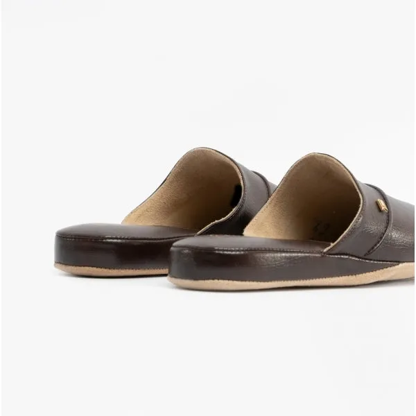 Chaleur LUIGI Mens Mule Slippers Brown