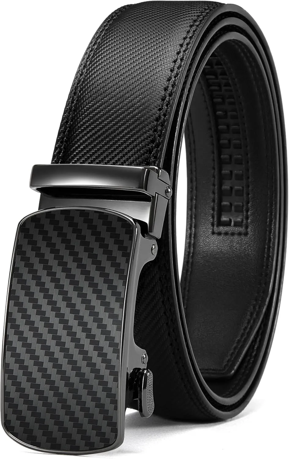CHAOREN Mens Belt Leather Ratchet Belt - Customizable Fit, Effortless Style (35mm)