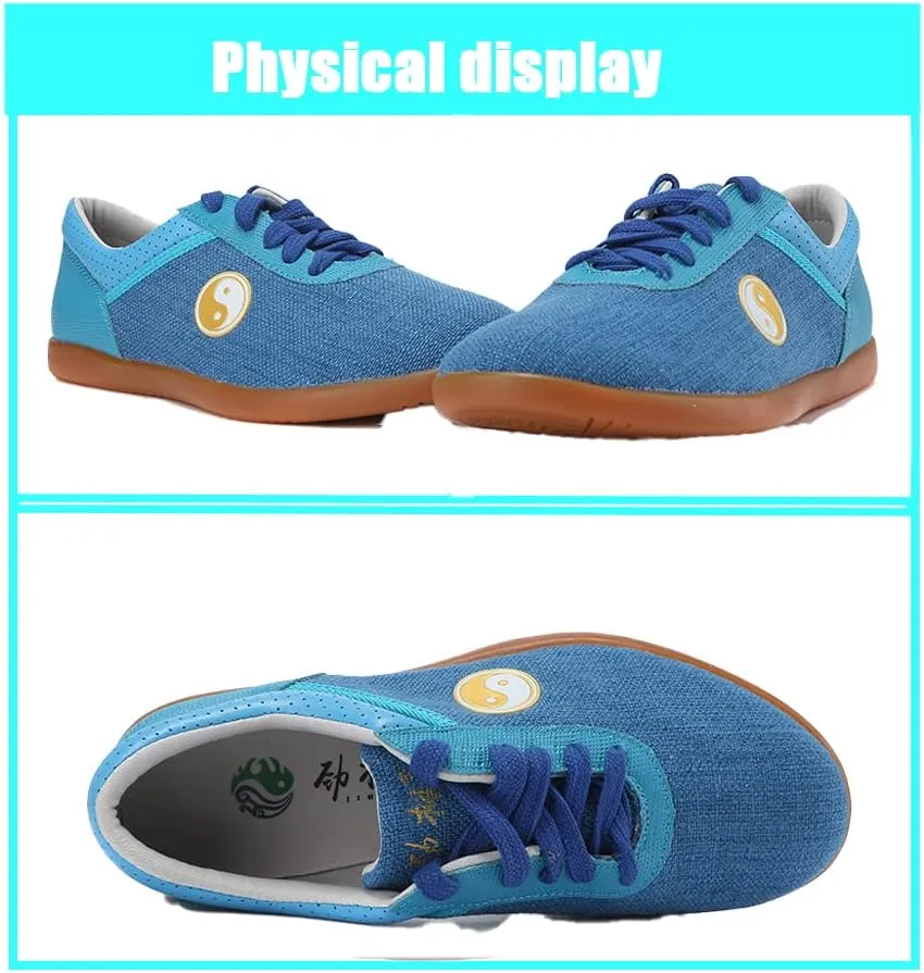 Chi Kung Shoes Martial Arts Boxing Shoes,Traditional Kung Fu Tai Chi Wushu Shaolin Qi Gong Beijing Trainer Wing Chun Slipper Sneaker Footwear for Men Women,