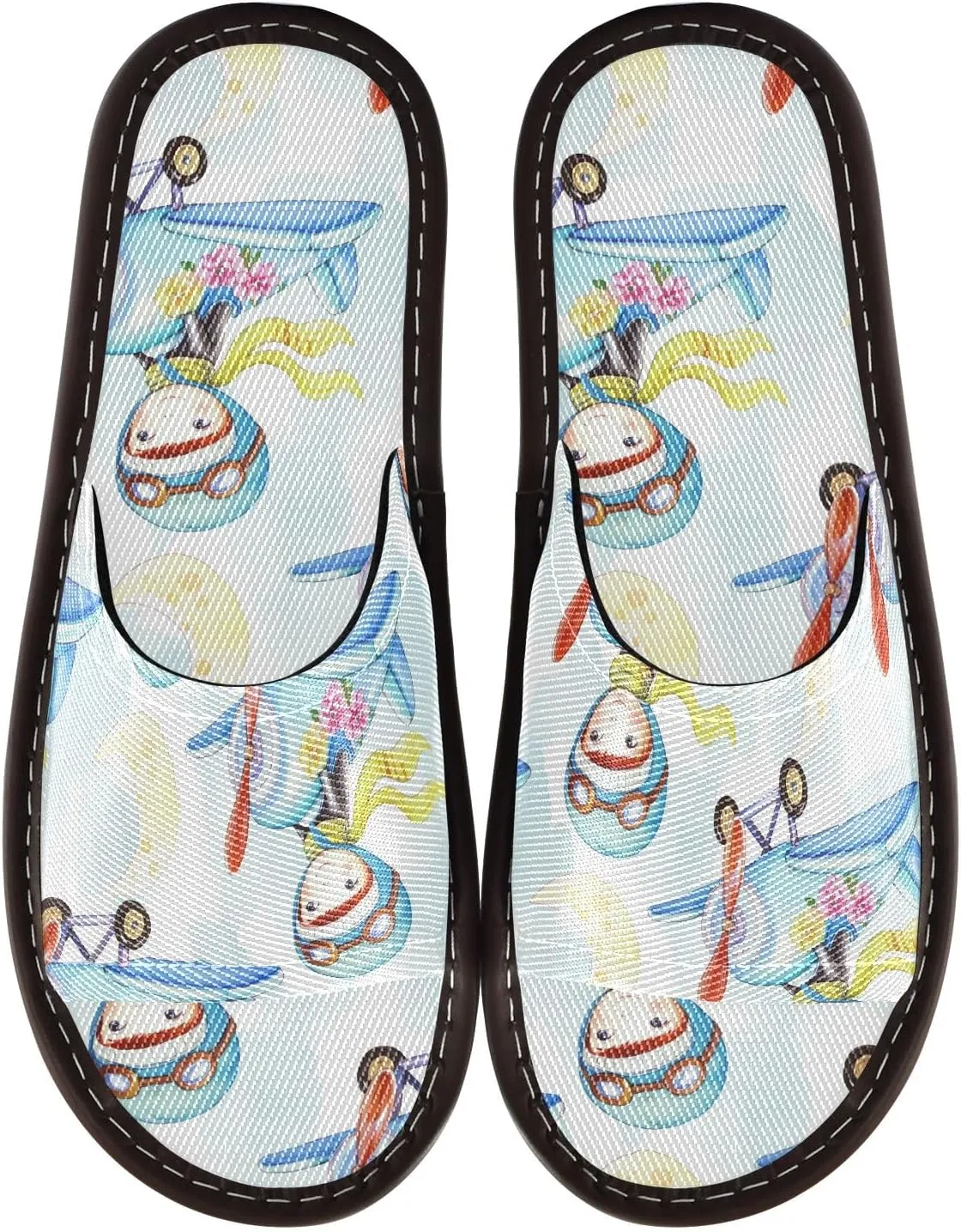 CHIFIGNO Slippers Bride, Cool House Slippers for Hospital and Bathroom Size 4-5
