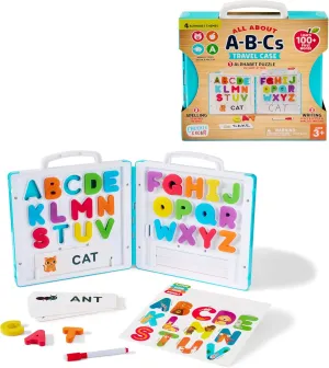 Chuckle & Roar - All About A-B-C's Travel Case - On The Go Learning - Great for Preschoolers - Ages 3 and Up