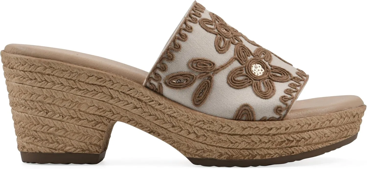 CLIFFS BY WHITE MOUNTAIN Women's Biancia Platform Slide Sandal
